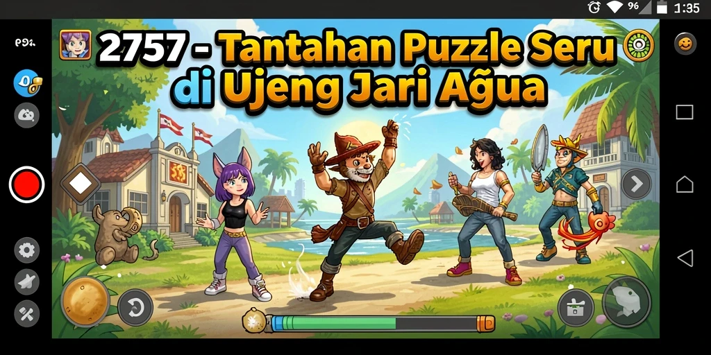Tampilan gameplay Puzzle yang seru dan menantang di 2757.