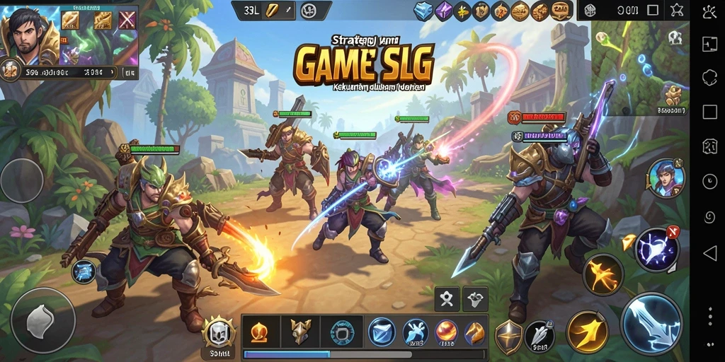 Screenshot permainan 33L yang menampilkan strategi dan pertempuran.
