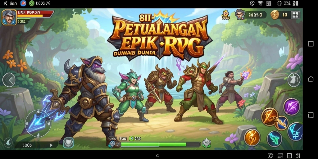 Screenshot utama dari gameplay RPG 8II yang menakjubkan.