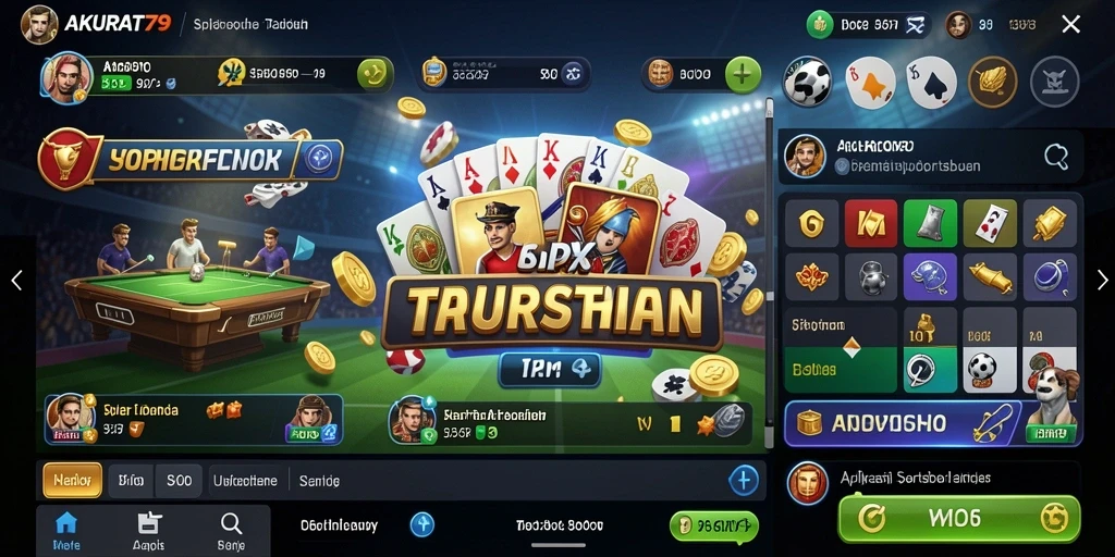 Tampilan menarik dari gameplay taruhan olahraga di AKURAT79.