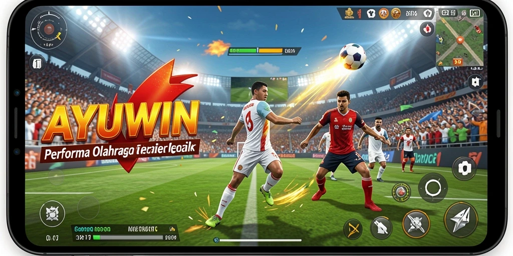 Tampilan gameplay AYUWIN yang menegangkan dan interaktif dalam olahraga.