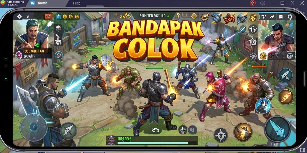 Tampilan gameplay seru dalam <strong>BANDARCOLOK</strong> yang menampilkan aksi pertempuran Battle Royale.