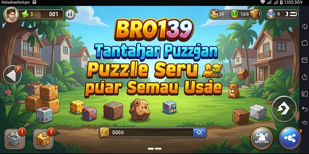 Tampilan gameplay BRO138 dengan teka-teki menarik dan interface modern.