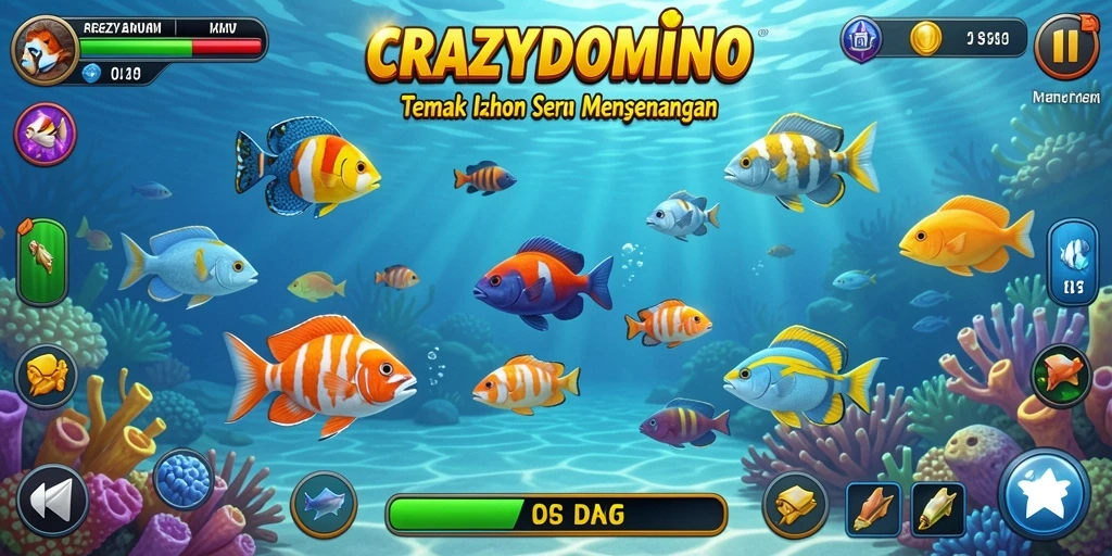 Gameplay Tembak Ikan yang penuh warna dan menarik.