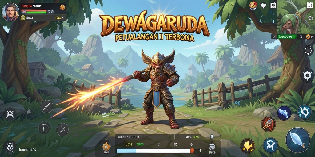Gameplay DEWAGARUDA yang menakjubkan di dunia terbuka.