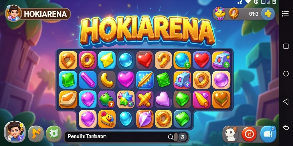 Tampilan gameplay HOKIARENA yang menarik di layar.