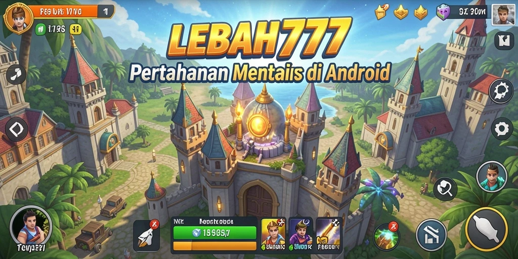 Screenshot gameplay menampilkan aksi pertarungan Tower Defense yang intens.