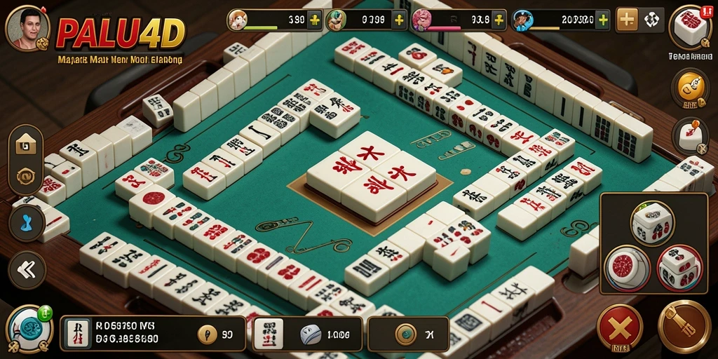 Screenshot permainan PALU4D yang menampilkan momen seru saat bermain Mahjong.