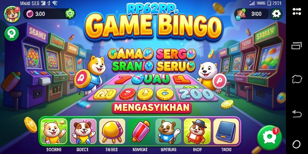 Tampilan gameplay seru dari RP62RP yang penuh warna.