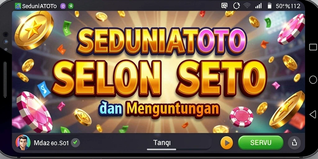 Gameplay seru SEDUNIATOTO dengan berbagai mesin slot.