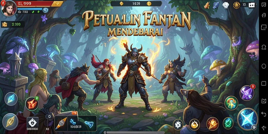 Tampilan menarik dari gameplay RPG SL999 yang menakjubkan dan mendebarkan.