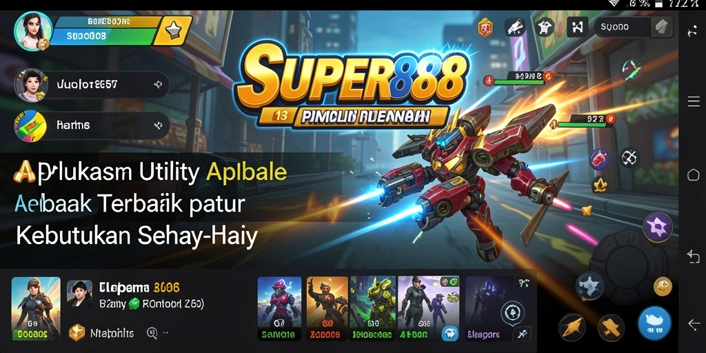 Tampilan aplikasi SUPER88 yang modern dan intuitif.