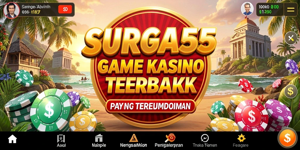 Tampilan gameplay Kasino yang mengesankan dan mendebarkan di SURGA55.