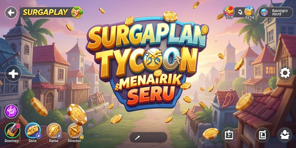 Tangkapan layar gameplay SURGAPLAY dengan elemen manajemen Tycoon yang seru.