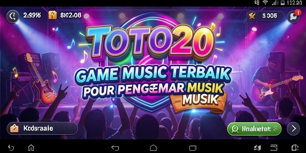 Tampilan gameplay menarik dari TOTO20 dengan berbagai pilihan lagu.